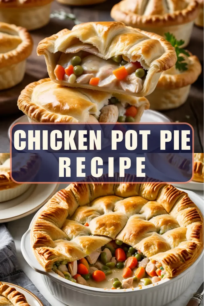 Chicken Pot Pie with Crescent Rolls image is ready to share on social media