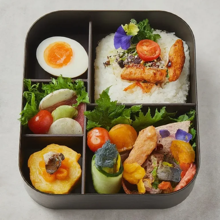 A colorful assortment of healthy and fun kids' lunchbox recipes, including sandwiches, fruits, and snacks.
