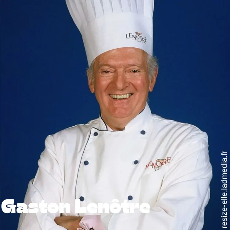 Portrait of Gaston Lenôtre, the legendary French pastry chef and pioneer of modern pâtisserie.