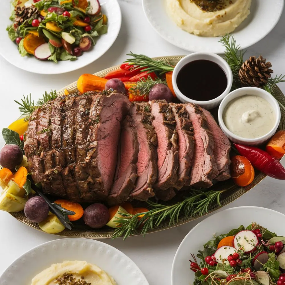 Best boneless standing rib roast recipe for the holidays, tender and flavorful roast served with festive sides.