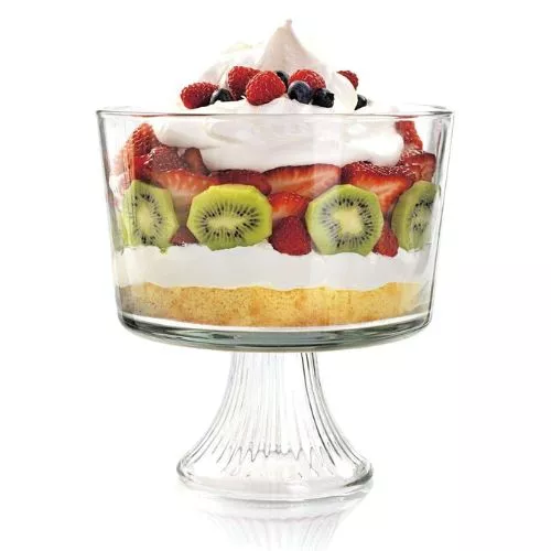 Anchor Hocking Monaco Glass Trifle Bowl, 104 oz