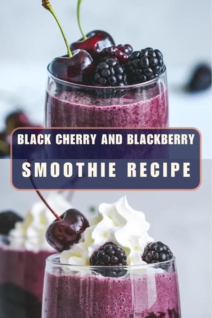 Refreshing blueberry smoothie made with fresh blueberries, yogurt, and a touch of honey.