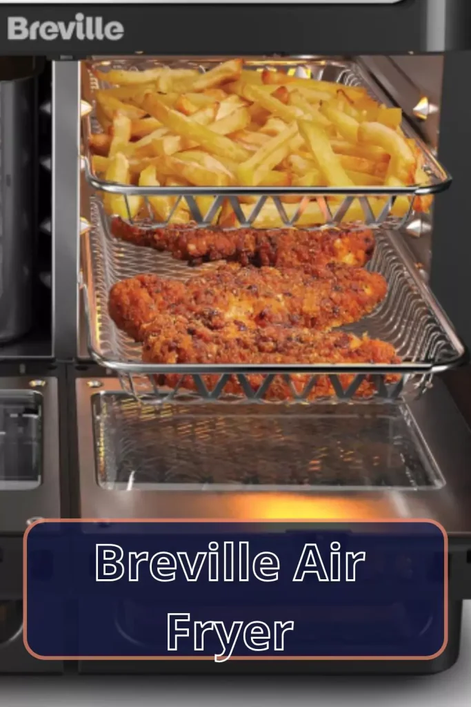 A sleek Breville air fryer on a kitchen counter, ready to cook delicious meals with minimal oil.