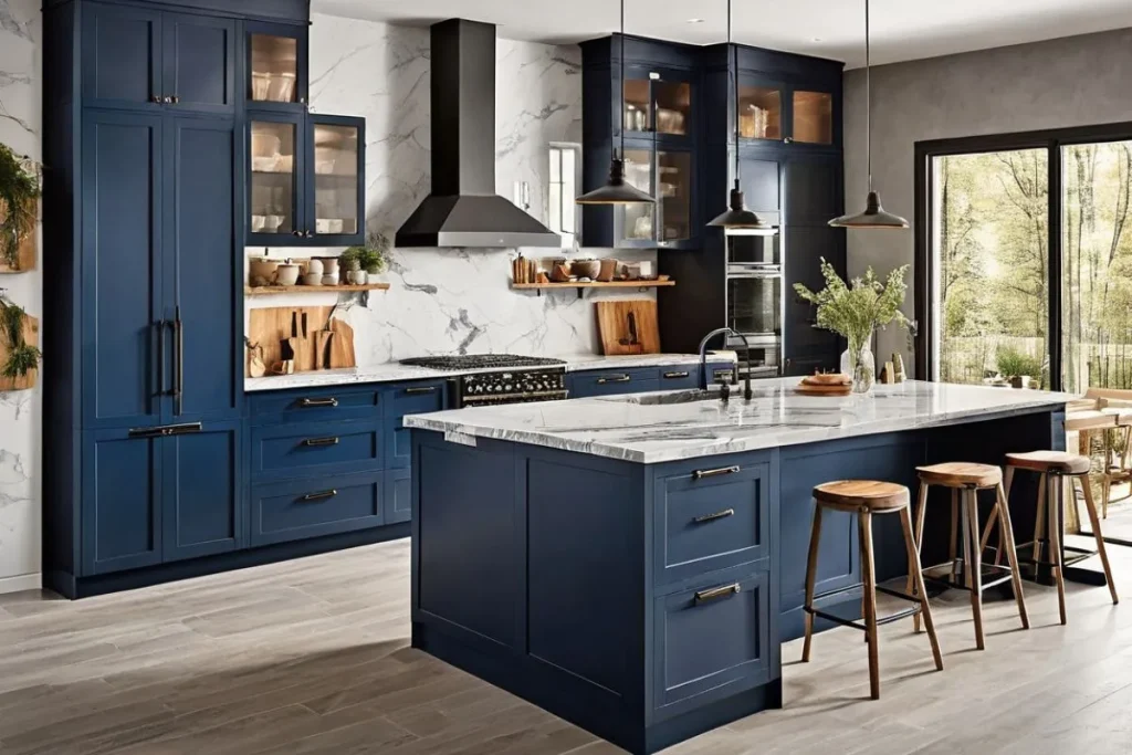 Various eco-friendly cabinet materials including bamboo, reclaimed wood, and sustainable plywood.