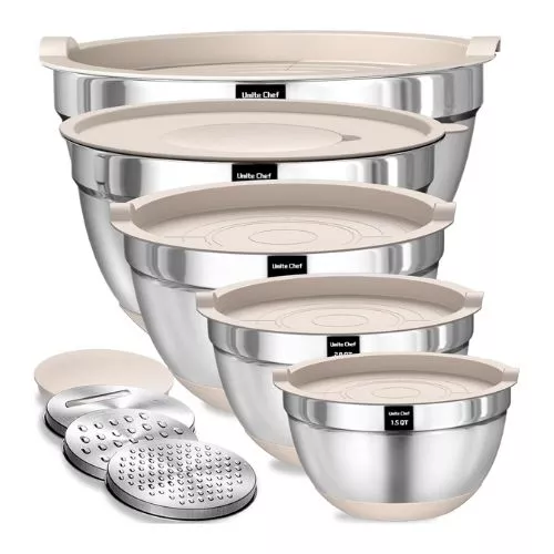 Umite Chef Mixing Bowls with Airtight Lids Set