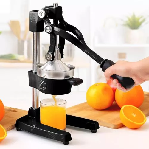 Zulay Kitchen Cast-Iron Citrus Squeezer.