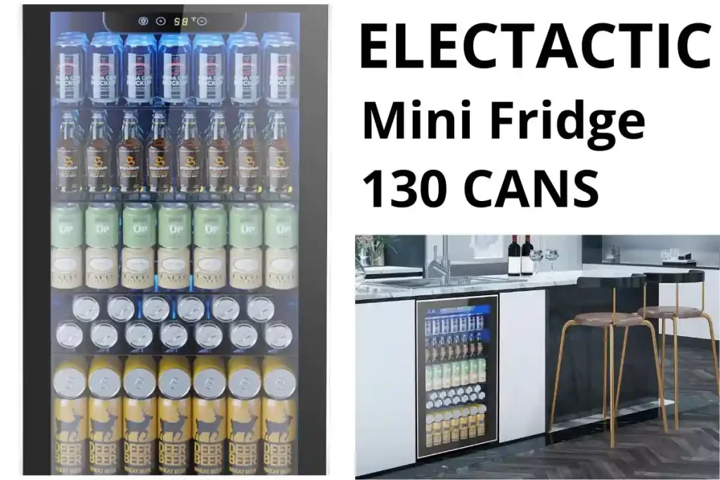 Compact Electactic mini fridge with a sleek design, perfect for small spaces and keeping beverages cool.