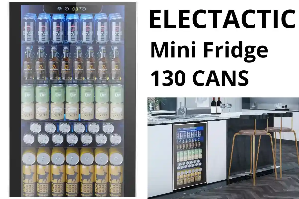 Compact Electactic mini fridge with a sleek design, perfect for small spaces and keeping beverages cool.