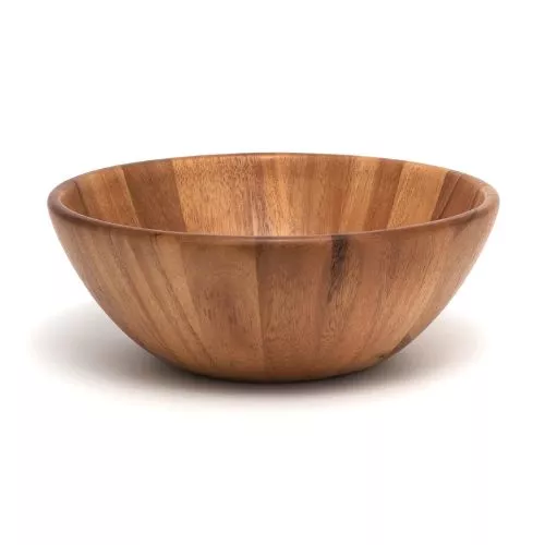 Lipper International Acacia Round Flair Bowl.