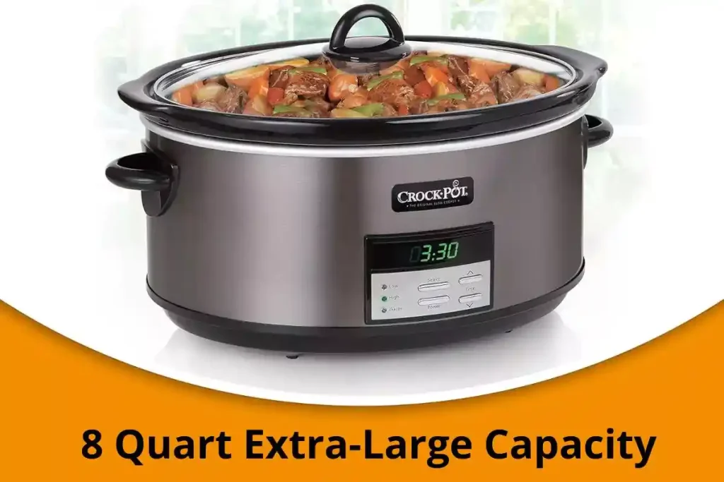 crock pot large 8 quart slow cooker large capacity
