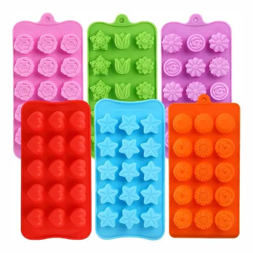 Flower Shape Chocolate Candy Molds Sets