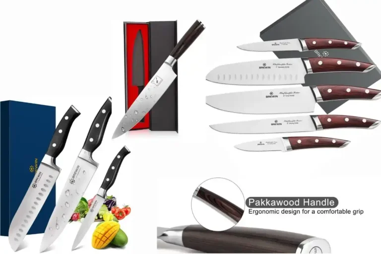Imarku and Brewin Chef Knife Set with high-quality, sharp blades designed for precision in meal preparation.