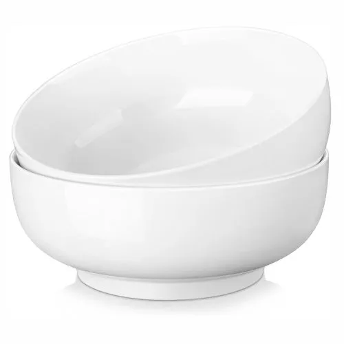 MALACASA 114 oz Extra Large Porcelain Serving Bowls.