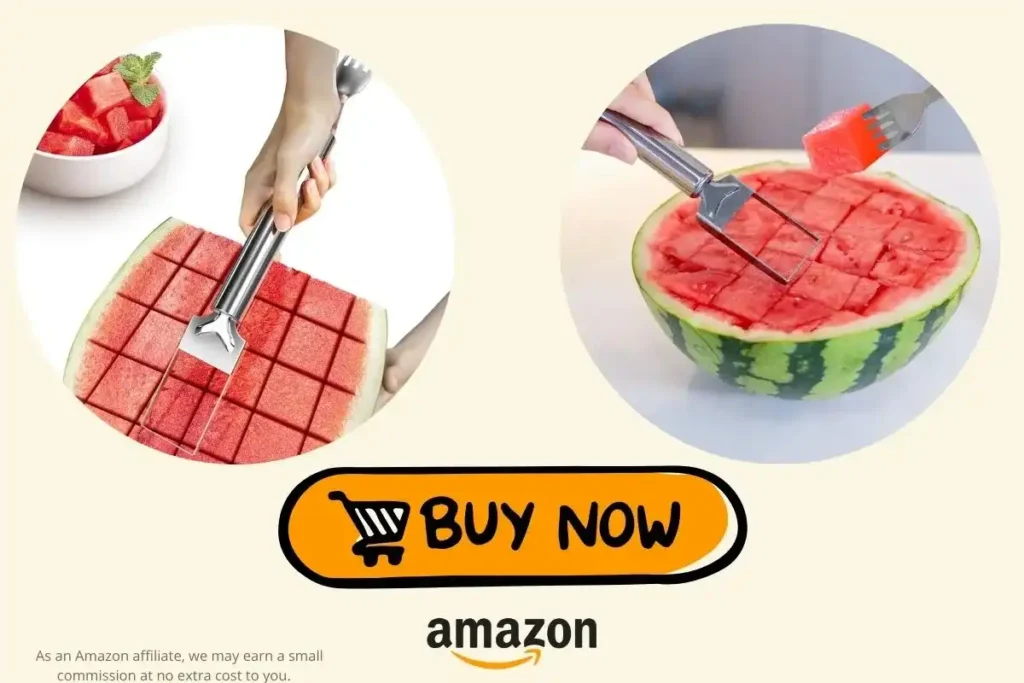 CripsTaste Watermelon Cutter with 2-in-1 slicing and serving design