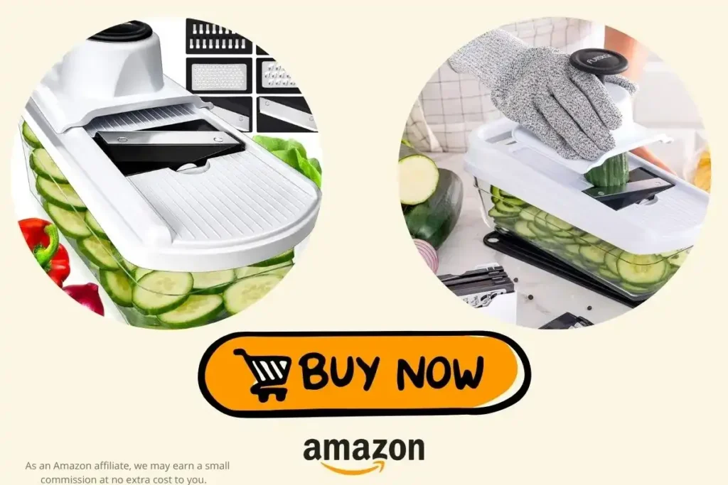 Fullstar Mandoline Slicer with multiple blades and safety hand guard