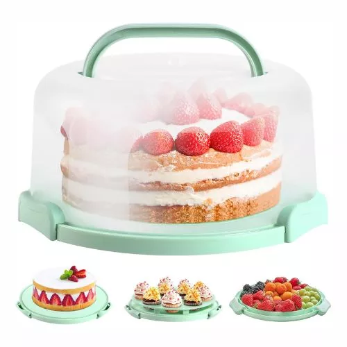 Cake Carrier with Lid and Handle by Ohuhu