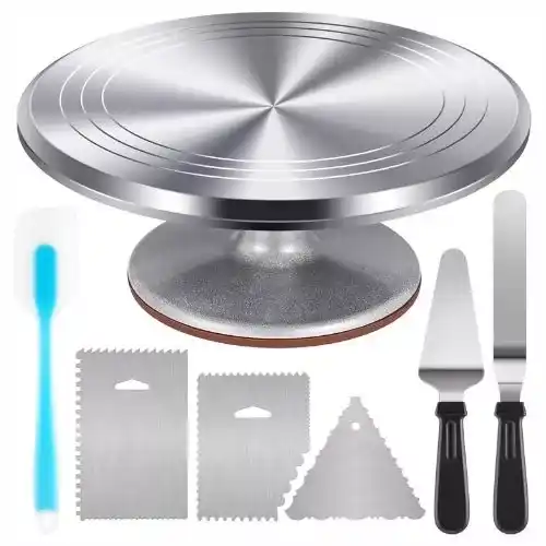 Kootek Aluminium Cake Turntable Set
