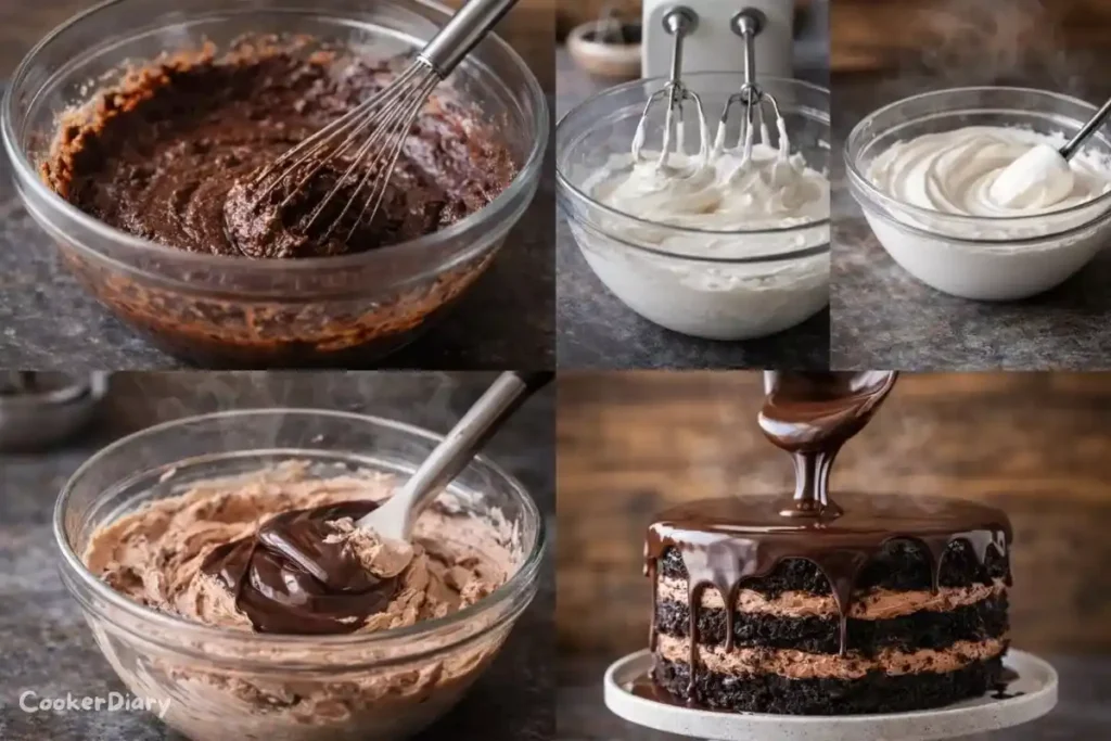 Steps to make the cake