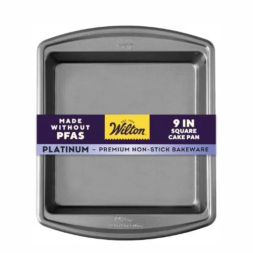 Wilton Platinum Non-Stick 9x9-Inch Square Brownie Cake Pan