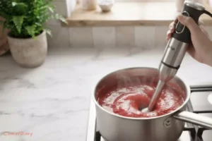 Blending watermelon jam