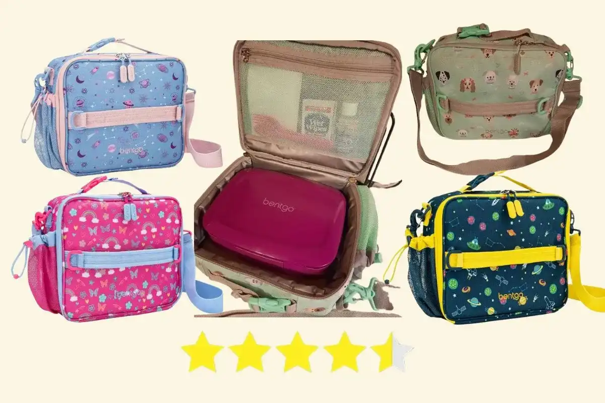 Bentgo Kids lunch bag with insulated interior and colorful design