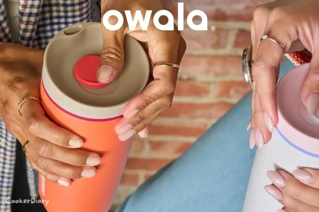 Owala SmoothSip insulated stainless steel mug with sleek design and leak-proof lid 