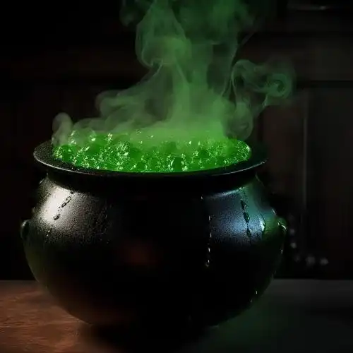 Black Cauldron Bucket Halloween Candy Bowl