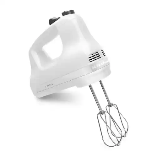 white KitchenAid Hand Mixer