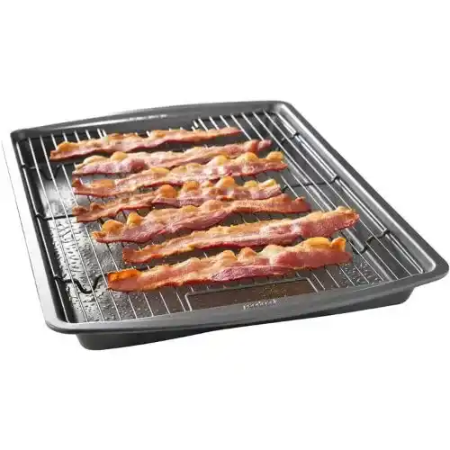 Nonstick Carbon Steel Baking Pan & Raised Wire Rack