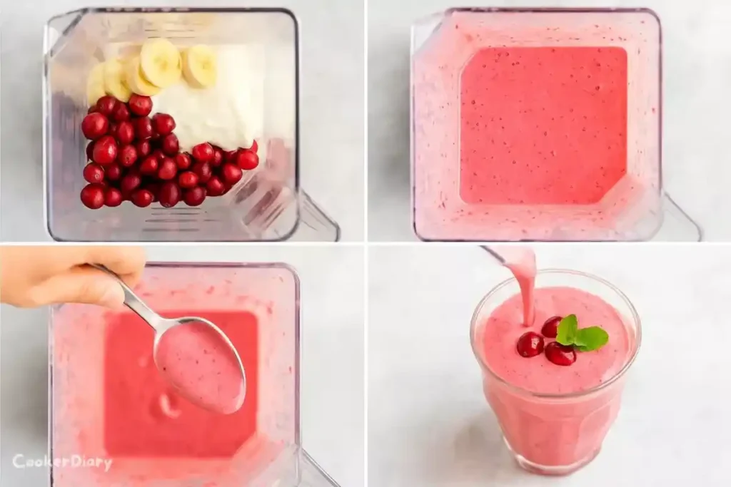 Step-by-step process of preparing the recipe.