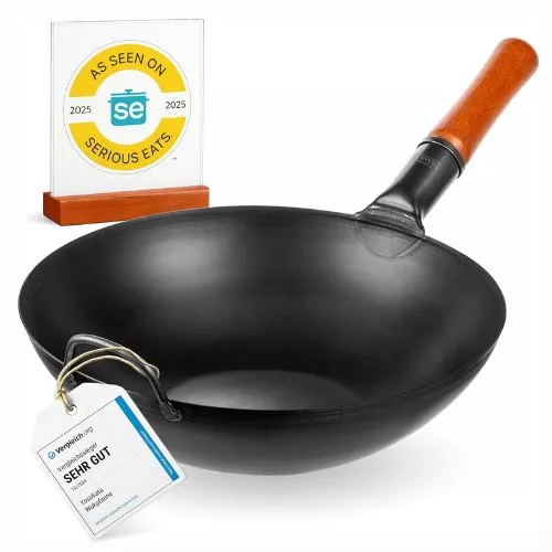 YOSUKATA 13.5" Carbon Steel Wok