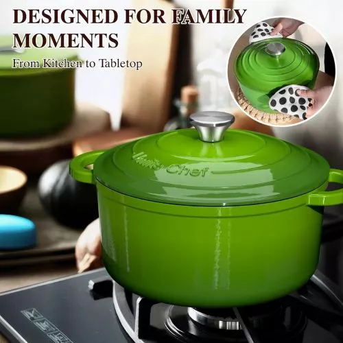 Umite Chef 5QT Enameled Cast Iron Dutch Oven