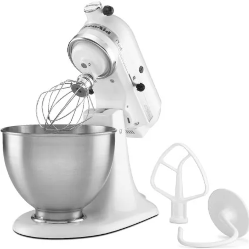 KitchenAid Classic Series 4.5-Quart Tilt-Head Stand Mixer (White)