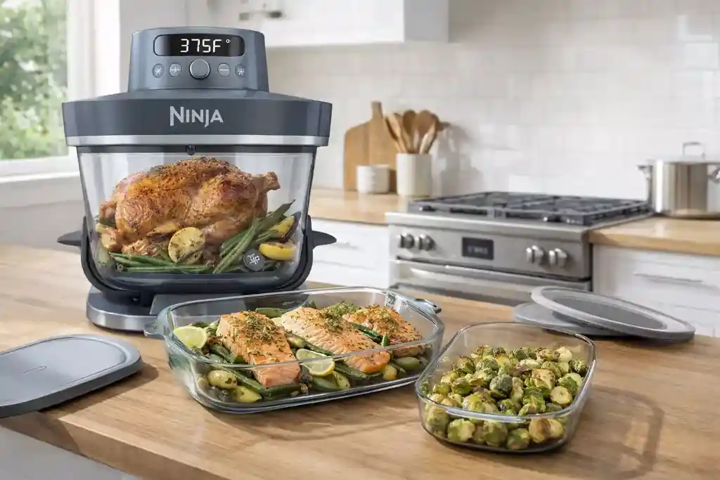 the best countertop air fryer cooking crispy food
