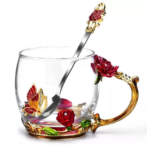OEAGO Enamel Glass Mug