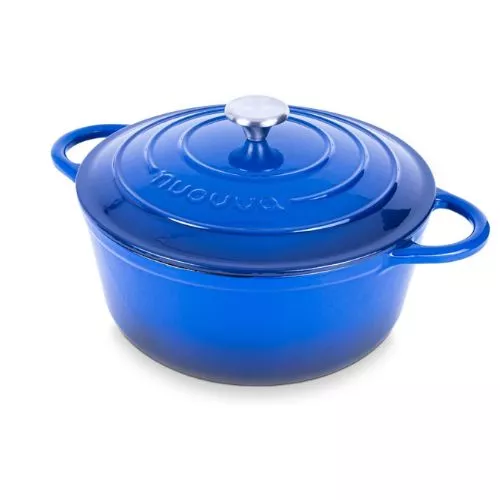 Nuovva Enamelled Cast Iron Dutch Oven Pot 6.4 Quart