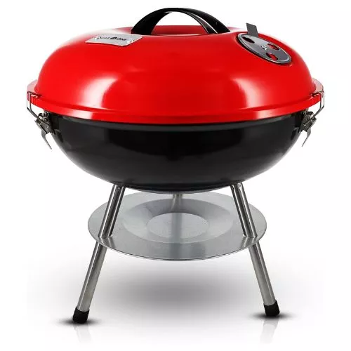 Gas One 14-inch Portable Barbecue Grill with 3-Point Locking Lid