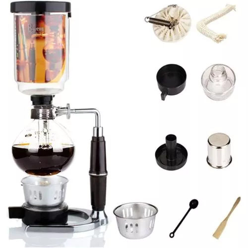 Siphon Coffee Maker Japanese Style Vacuum Glass Siphon Pot (1–3 Cups)