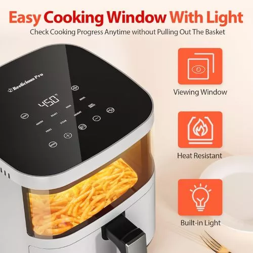 Beelicious Airfryer has an easy cooking window