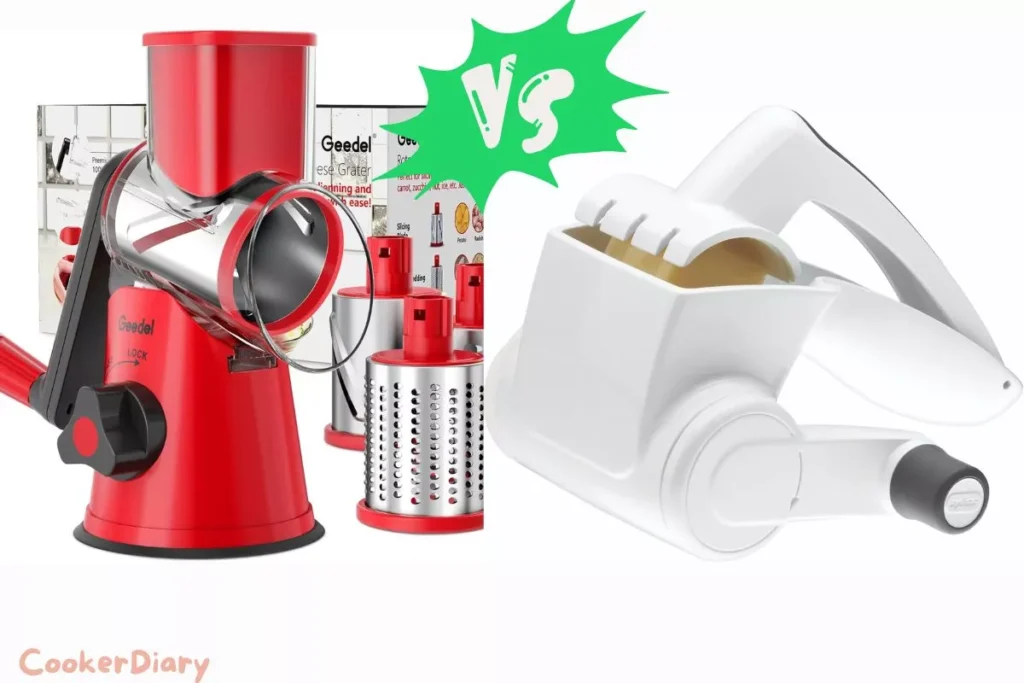 Geedel Rotary Cheese Grater vs. Zyliss Classic Grater