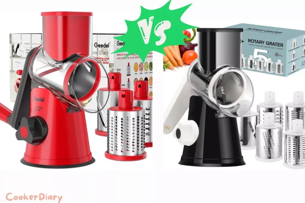 Geedel Rotary Cheese Grater vs. Ourokhome Rotary Grater