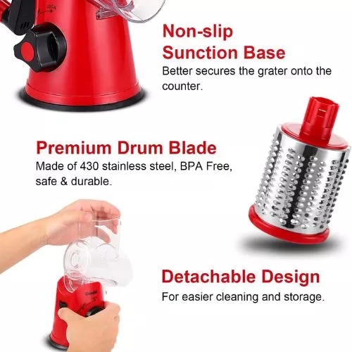 Geedel Rotary Cheese Grater performance