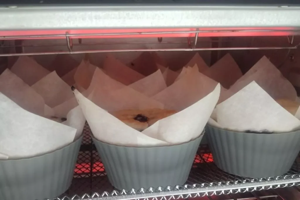 baking pastries in Gourmia French Door Air Fryer