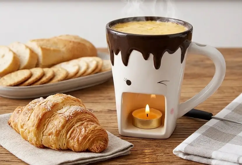 Dicunoy Ceramic Fondue Mugs