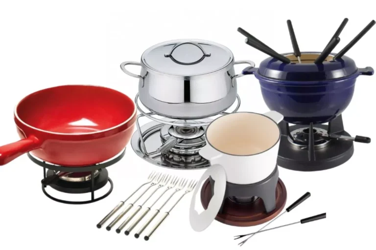 Best fondue set comparison featuring stainless steel, cast iron, and ceramic options